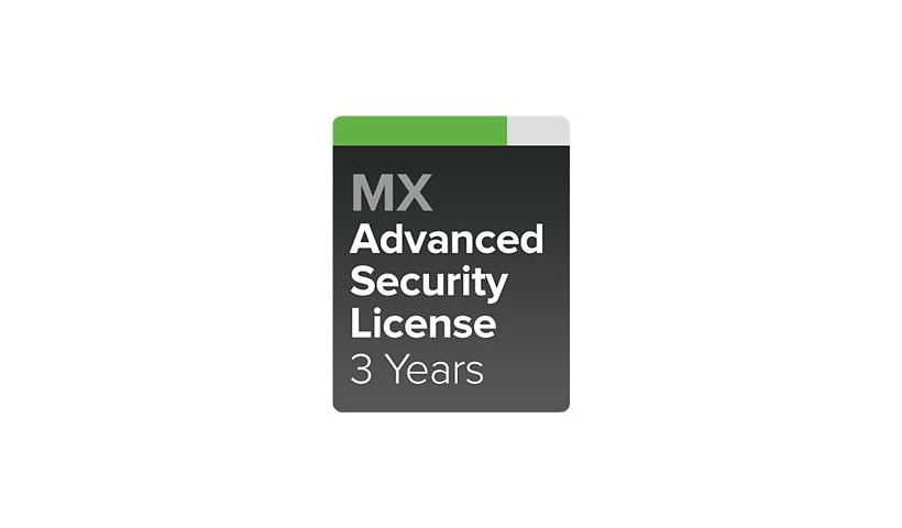 Cisco Meraki MX100 Advanced Security License - subscription license (3 years) - 1 license