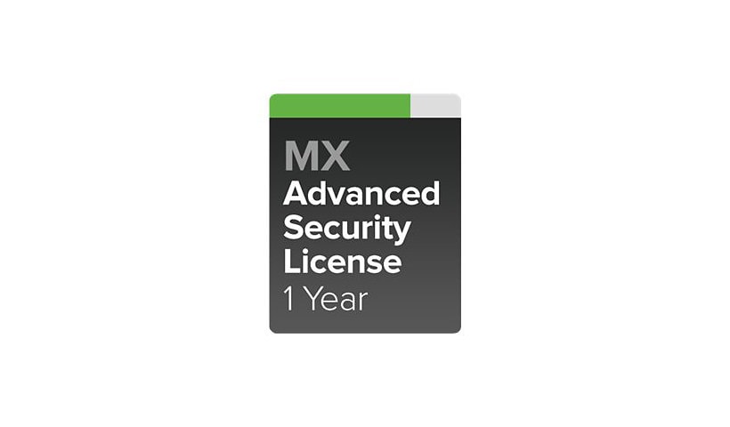 Cisco Meraki MX100 Advanced Security License - subscription license (1 year) - 1 license