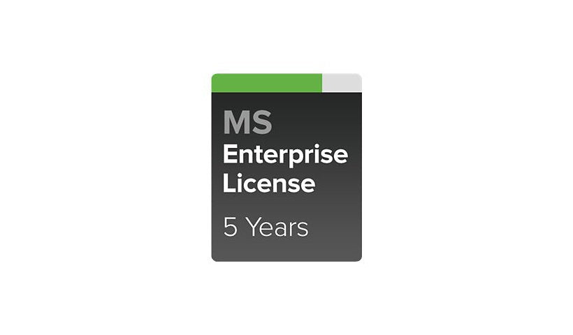 Cisco Meraki Enterprise - subscription license (5 years) + 5 Years Enterprise Support - 1 switch