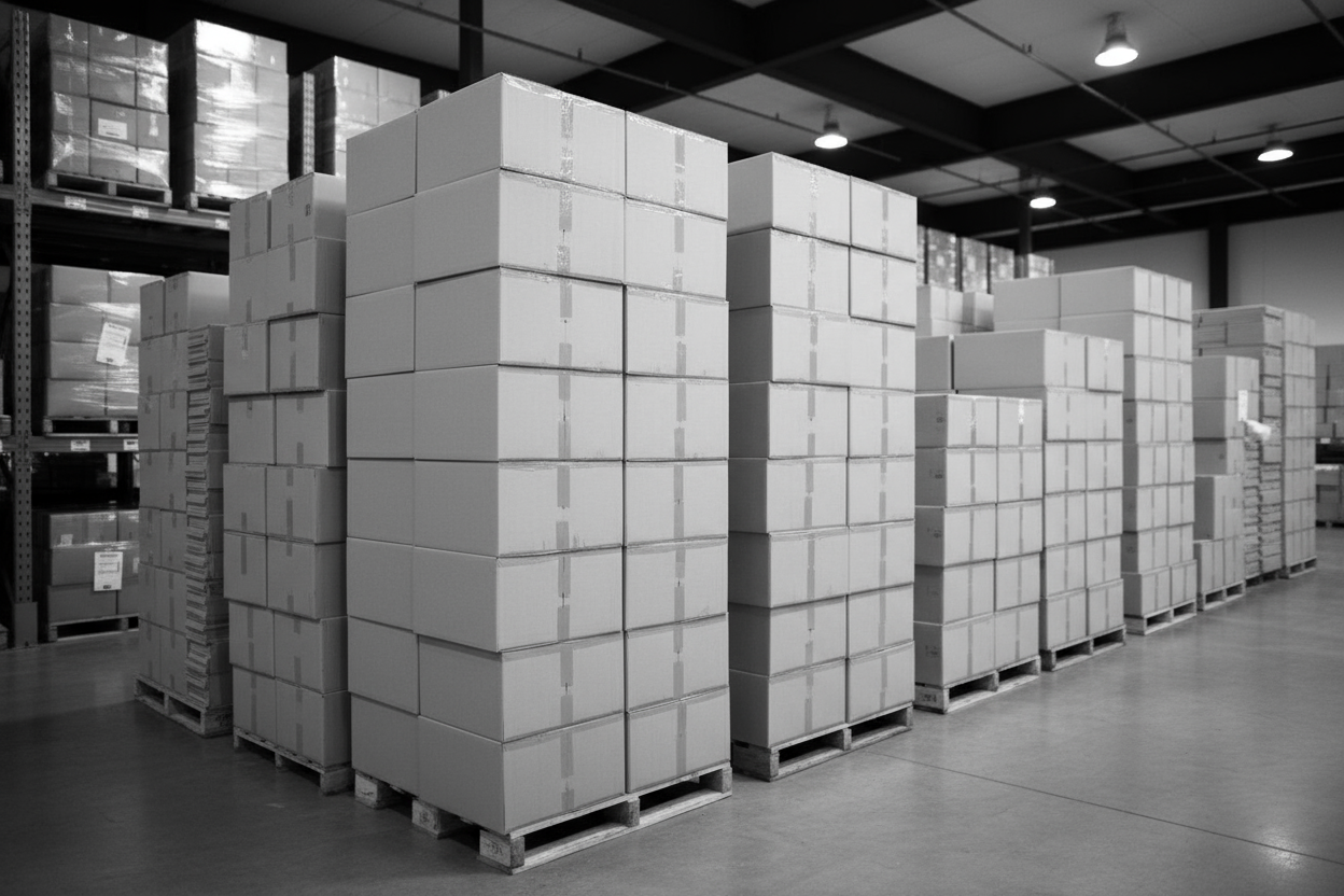 create "bulk order" banner image without any text on image and image color like black and white formatge not use blue